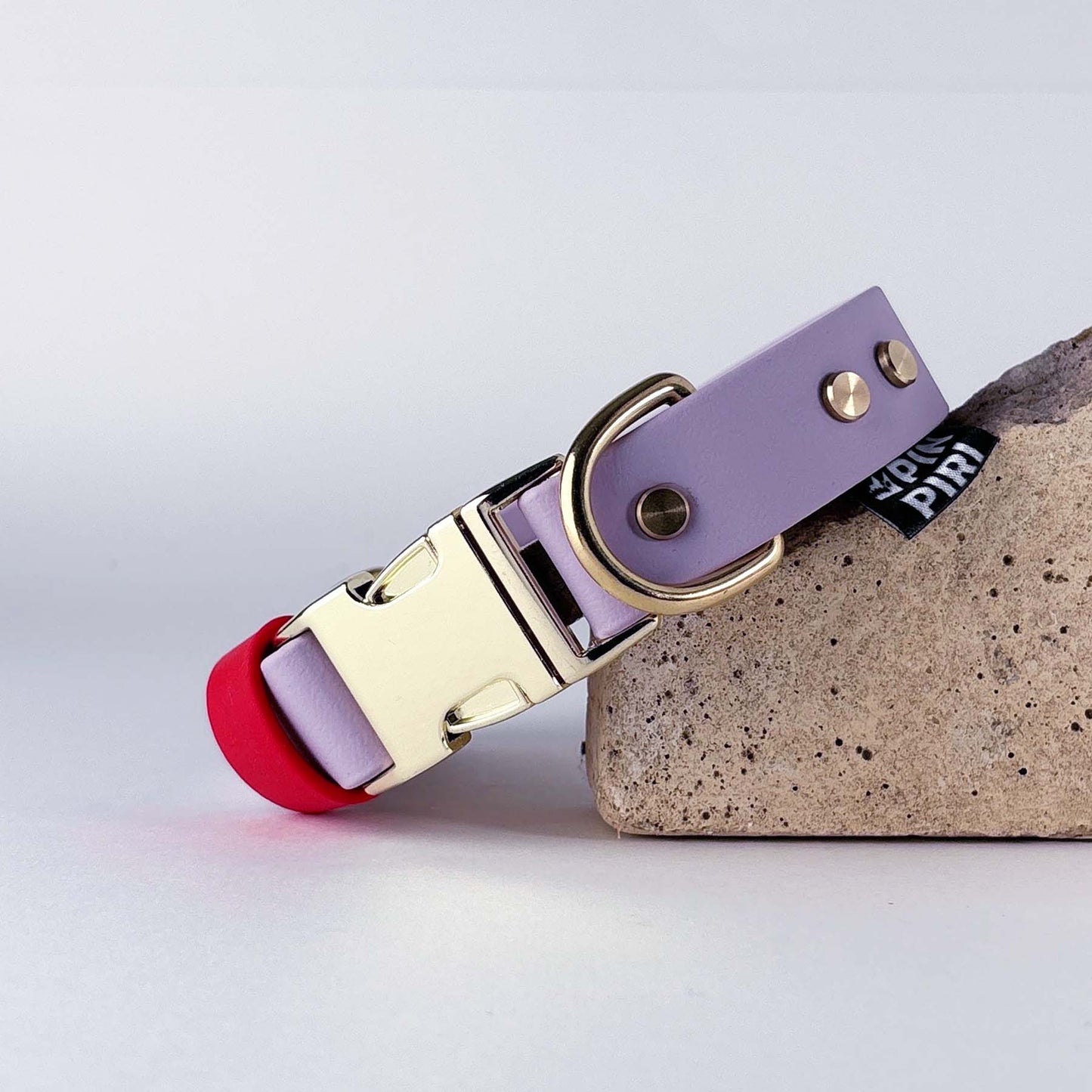 Biothane® Dog Collar – Lilac & Red