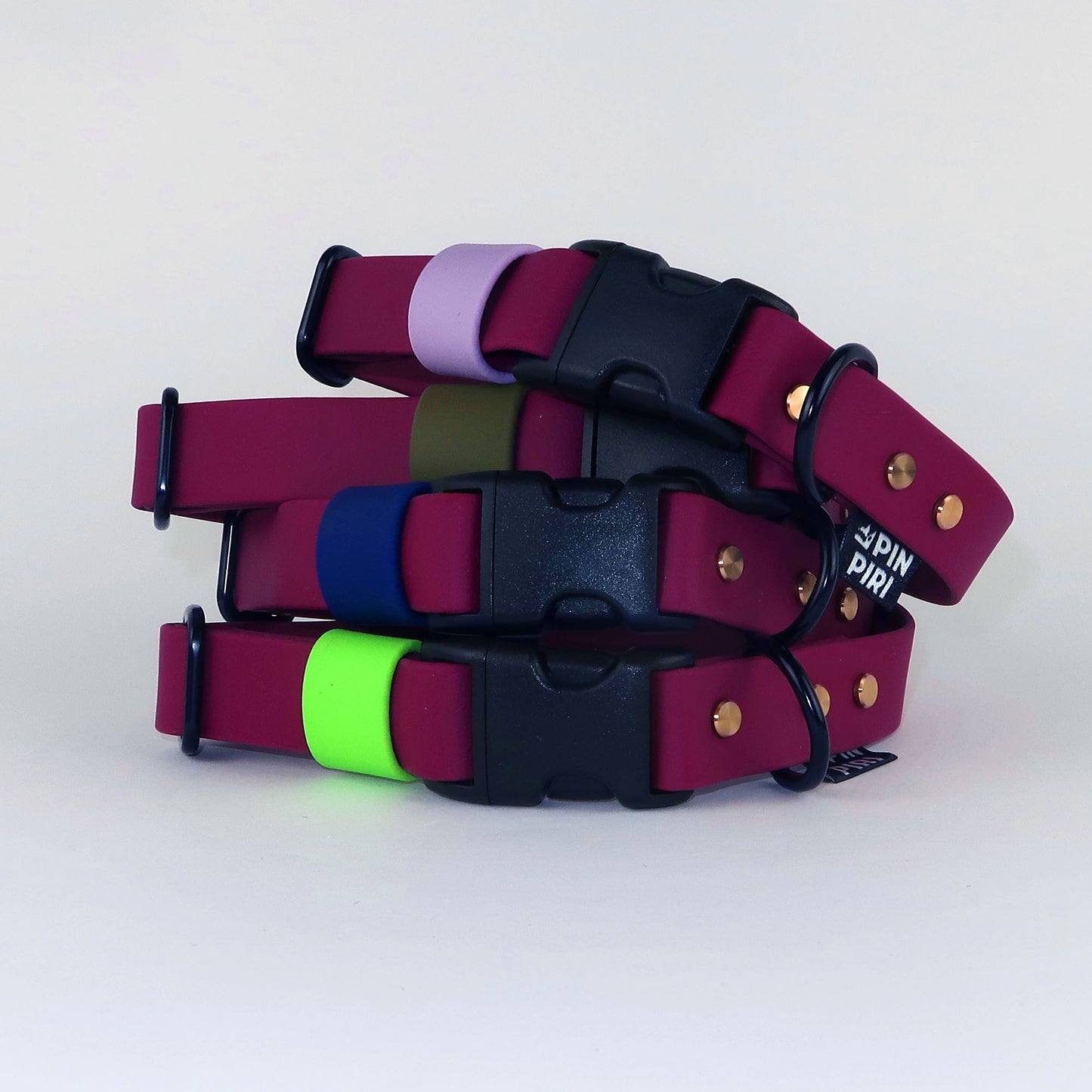 Biothane Street Collar™ – Burgundy / Lilac