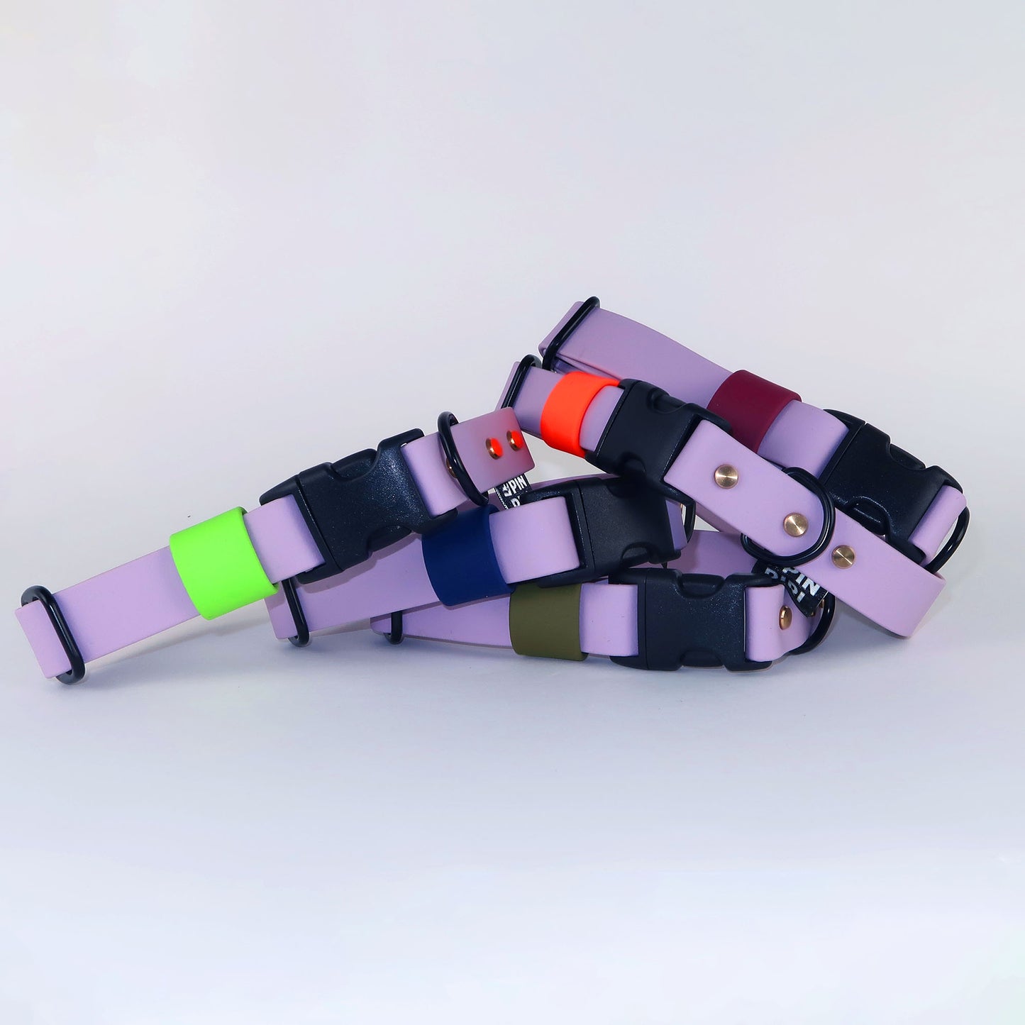 Biothane Street Collar™ – Lilac / Neon Green