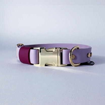 Biothane® Dog Collar – Lilac & Burgundy