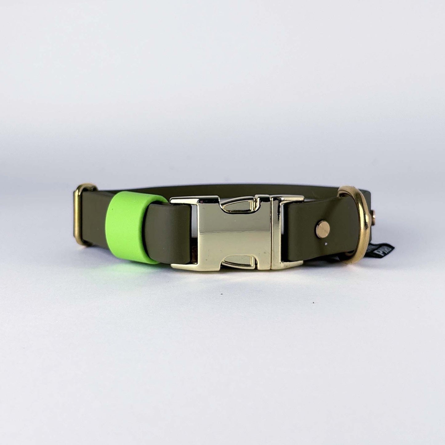 Biothane® Dog Collar – Green & Neon Green