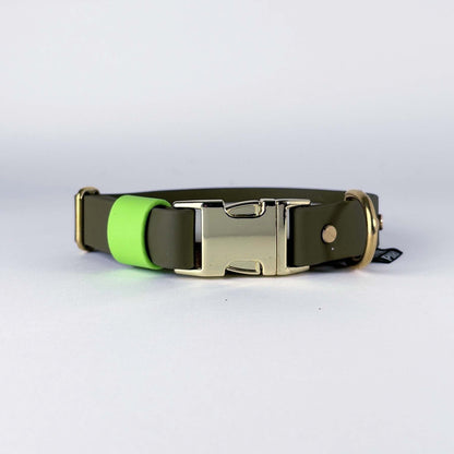 Biothane® Dog Collar – Green & Neon Green