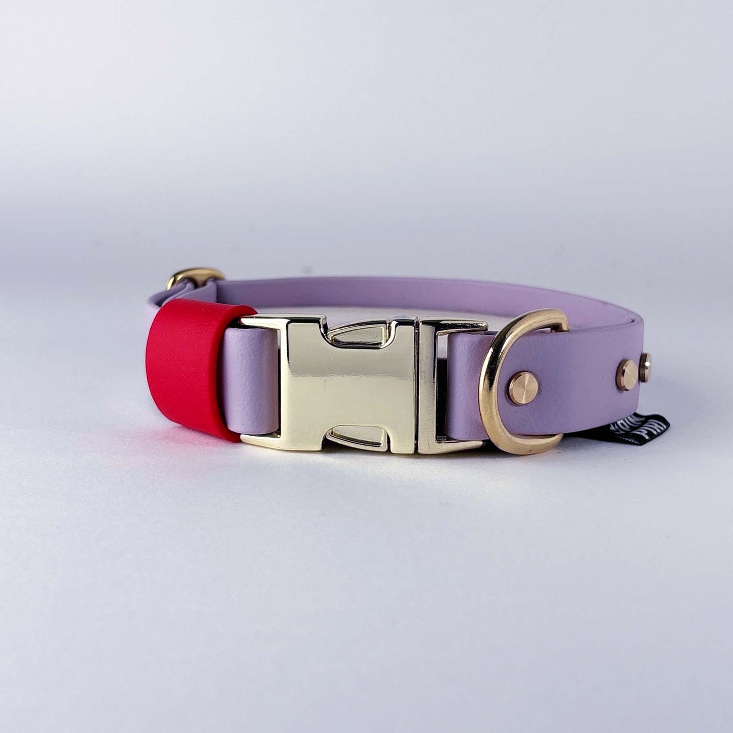 Biothane® Dog Collar – Lilac & Red