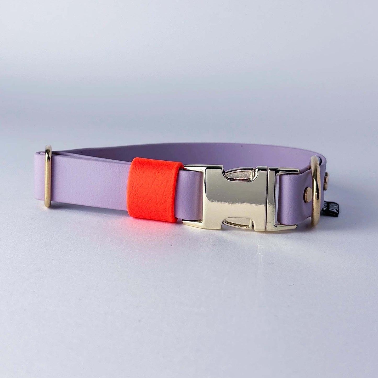 Biothane® Dog Collar – Lilac & Neon Orange