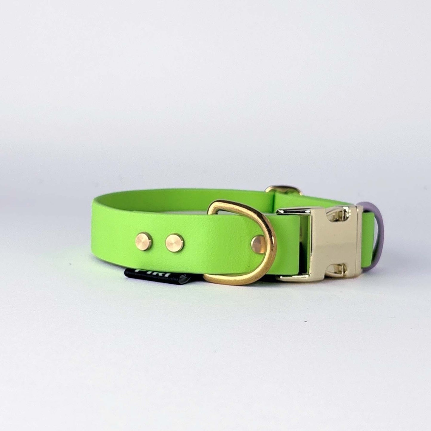 Biothane® Dog Collar – Neon Green & Lilac