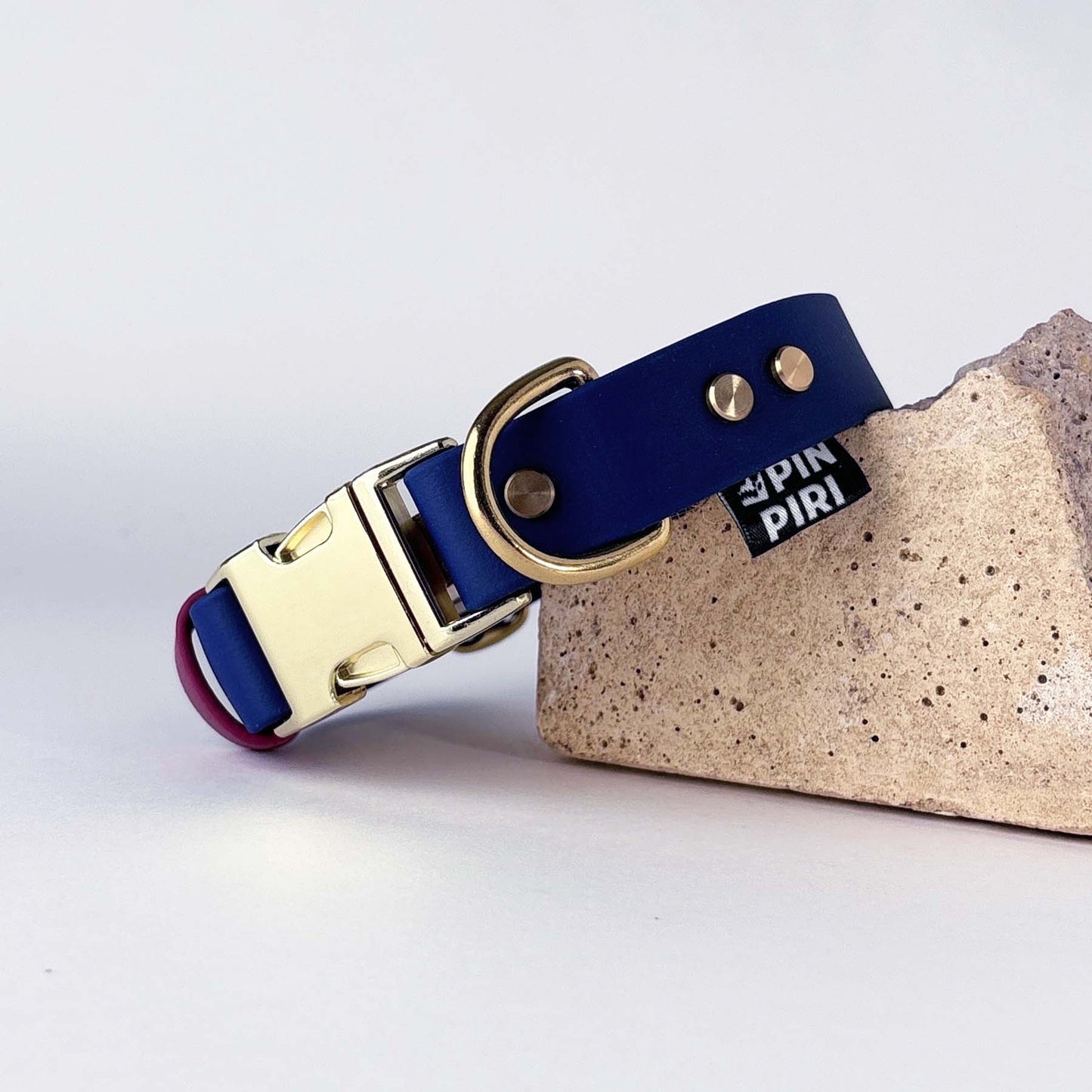 Biothane® Dog Collar – Blue & Burgundy