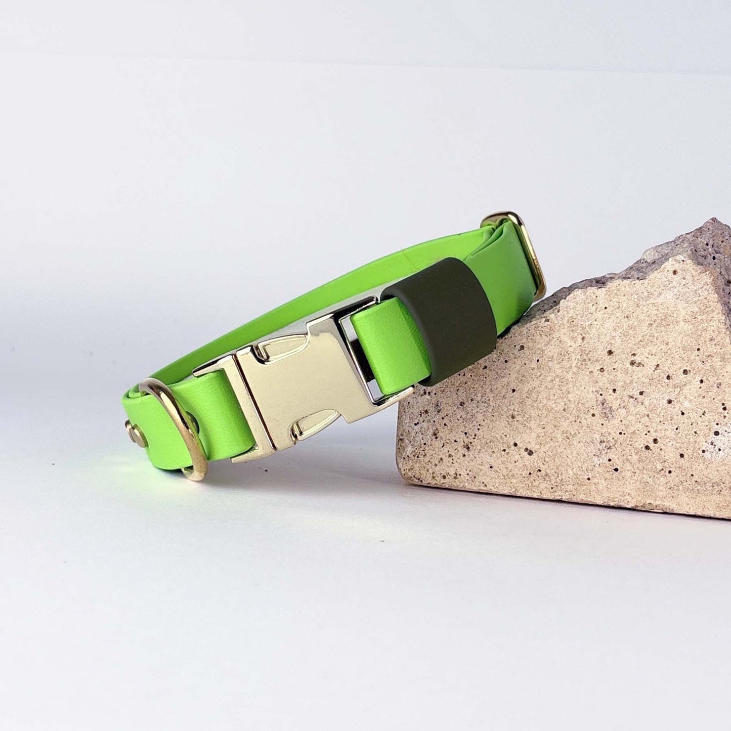 Biothane® Dog Collar – Neon Green & Green