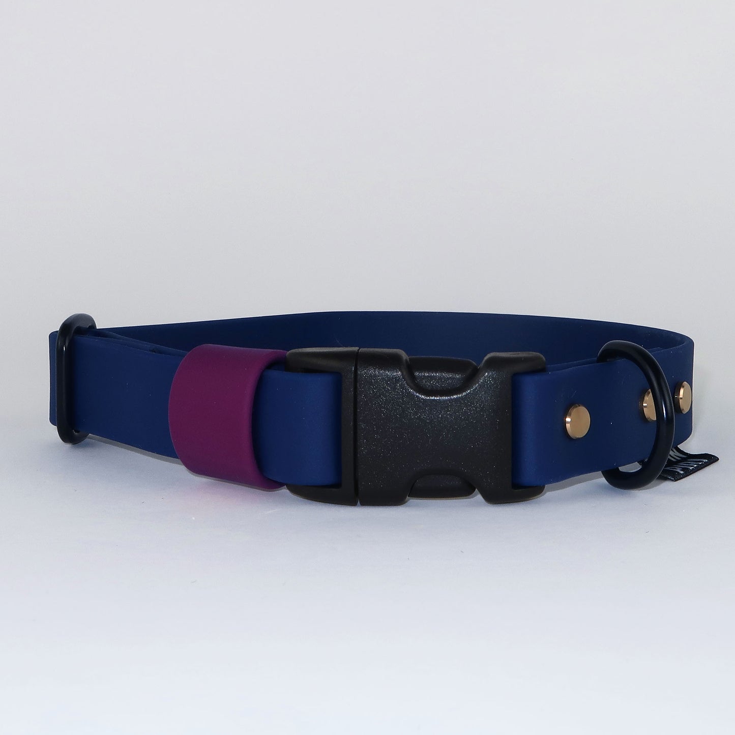 Biothane Street Collar™ – Blue / Burgundy