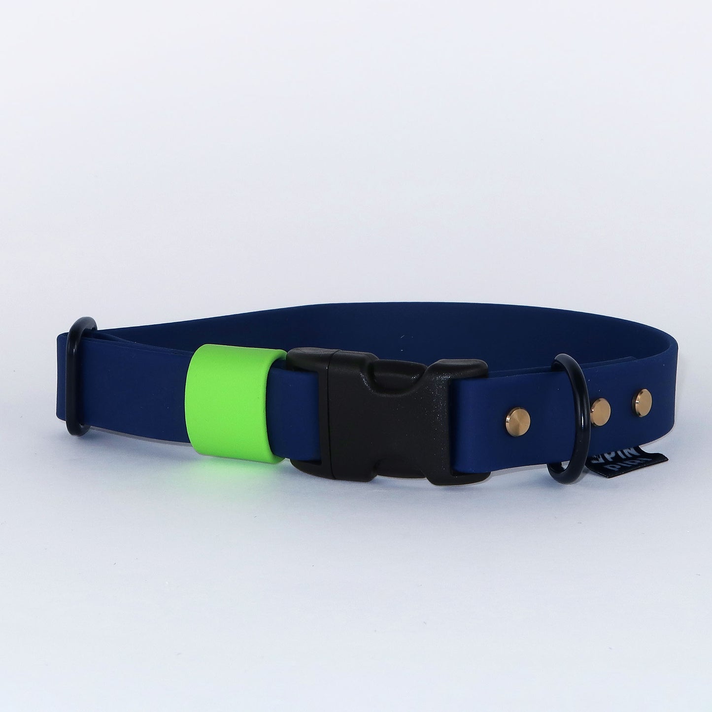 Biothane Street Collar™ – Blue / Neon Green