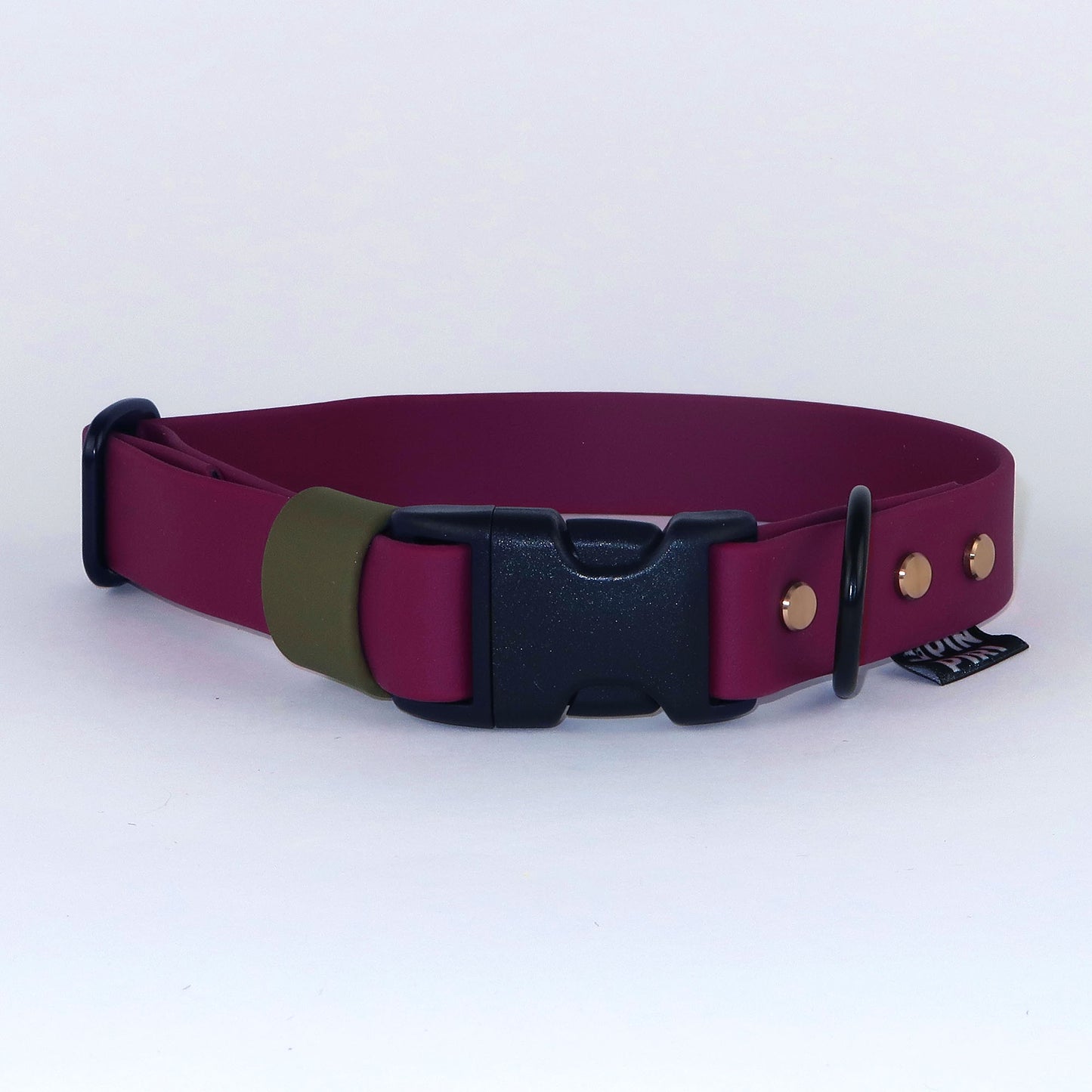 Biothane Street Collar™ – Burgundy / Olive