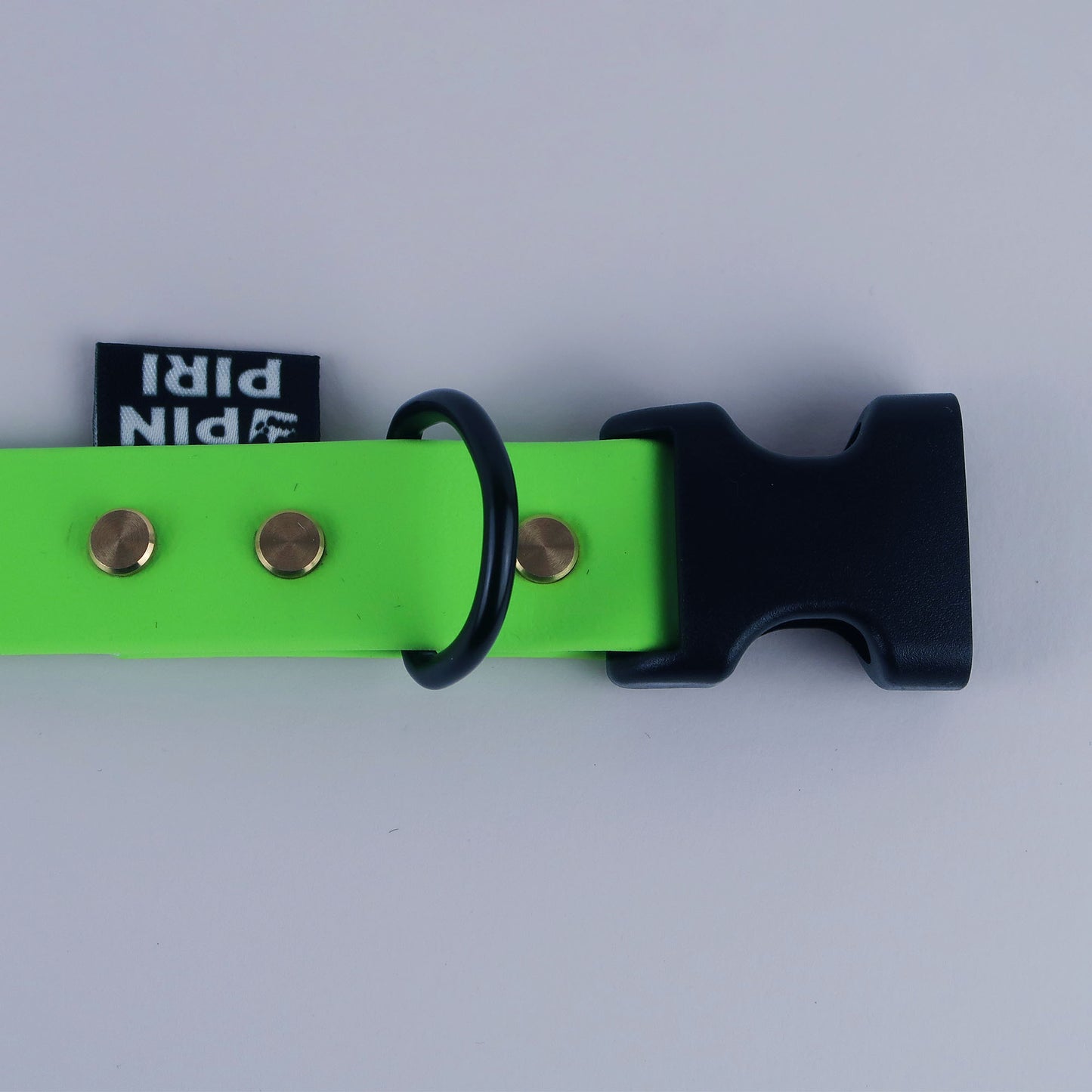 Biothane Street Collar™ – Neon Green / Blue