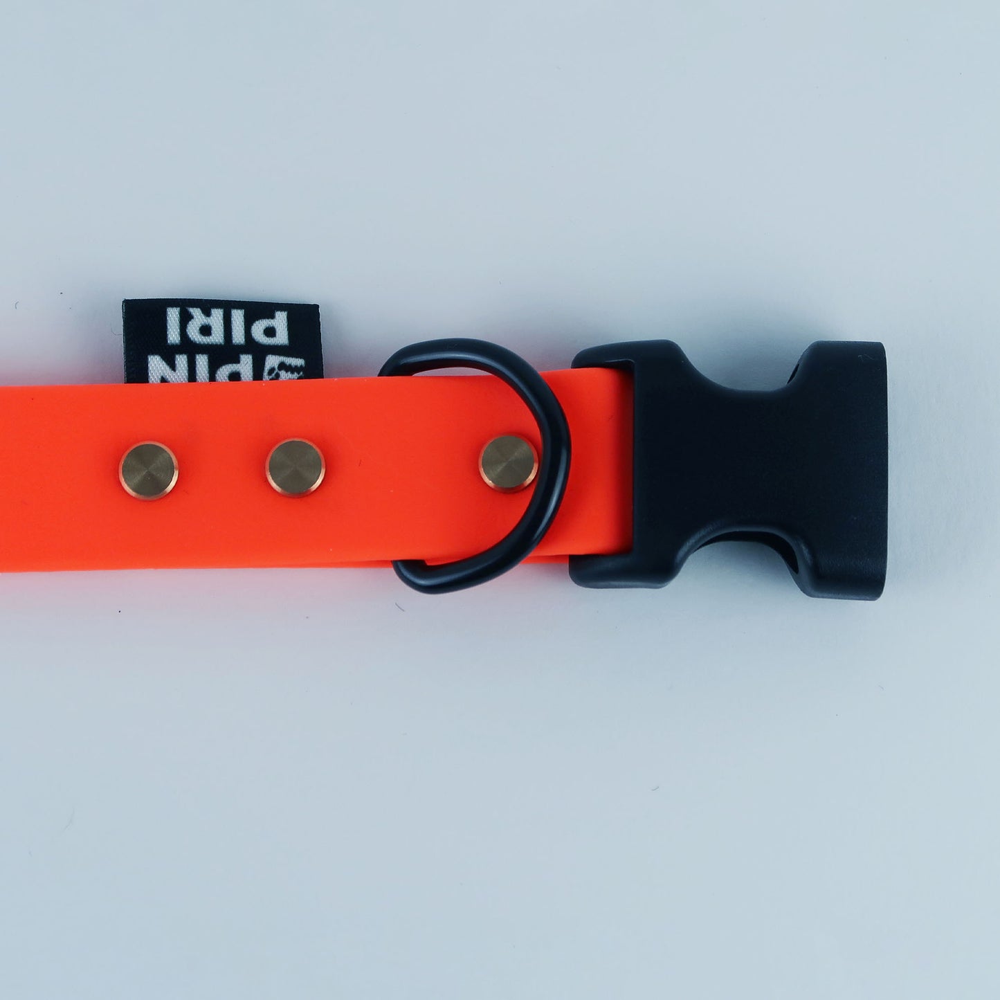 Biothane Street Collar™ – Neon Orange / Blue