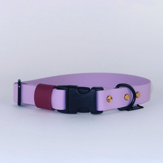 Biothane Street Collar™ – Lilac / Burgundy