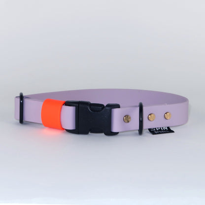 Biothane Street Collar™ – Lilac / Neon Orange