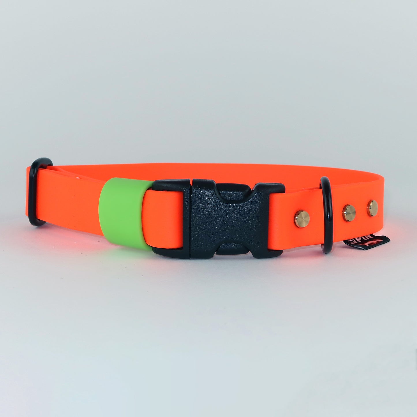 Biothane Street Collar™ – Neon Orange / Neon Green