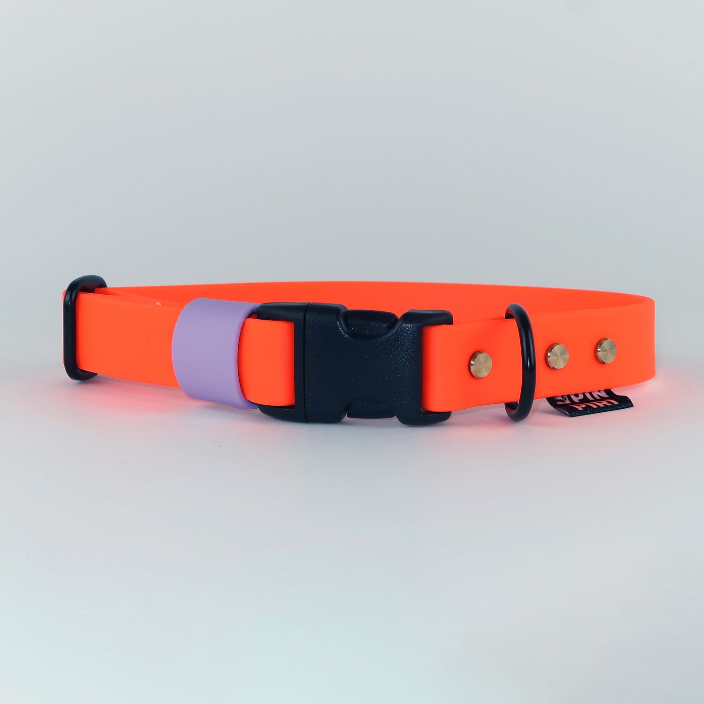Biothane Street Collar™ – Neon Orange / Lilac